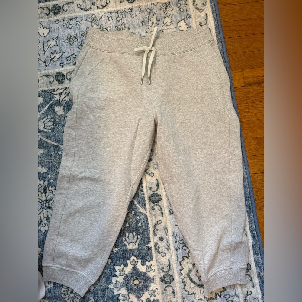 Gray Lululemon Cropped Jogger